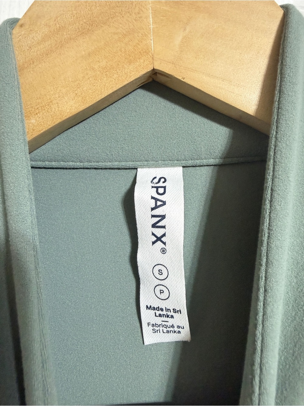 Spanx smooth seamless leggings, jacket and bra set Fennel green size small - Picture 8 of 16